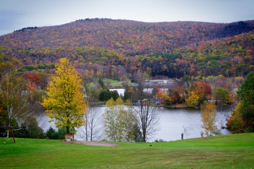 Cheshire Pond overview in Cheshire, Massachusetts