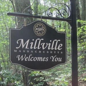 Millville2 Millville, Massachusetts Welcomes You sign