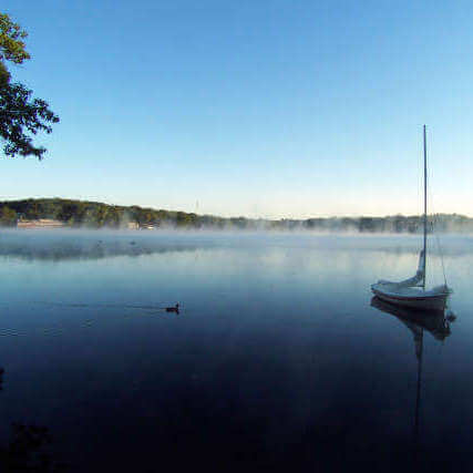 NipmucPond Mendon1 Nipmuc Pond in Mendon, Massachusetts