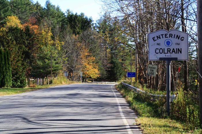 Colrain Image Entering Colrain, Massachusetts sign