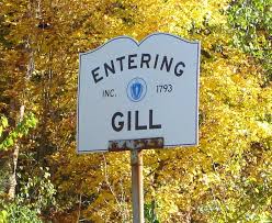 Gill Ma Entering Gill, Massachusetts sign
